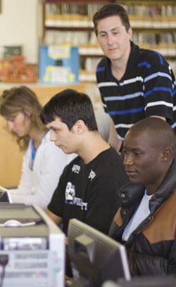Instructor with online students