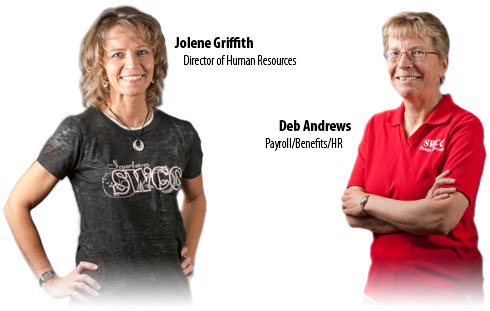 Human Resources Department, Jolene Grifith and Deb Andrews