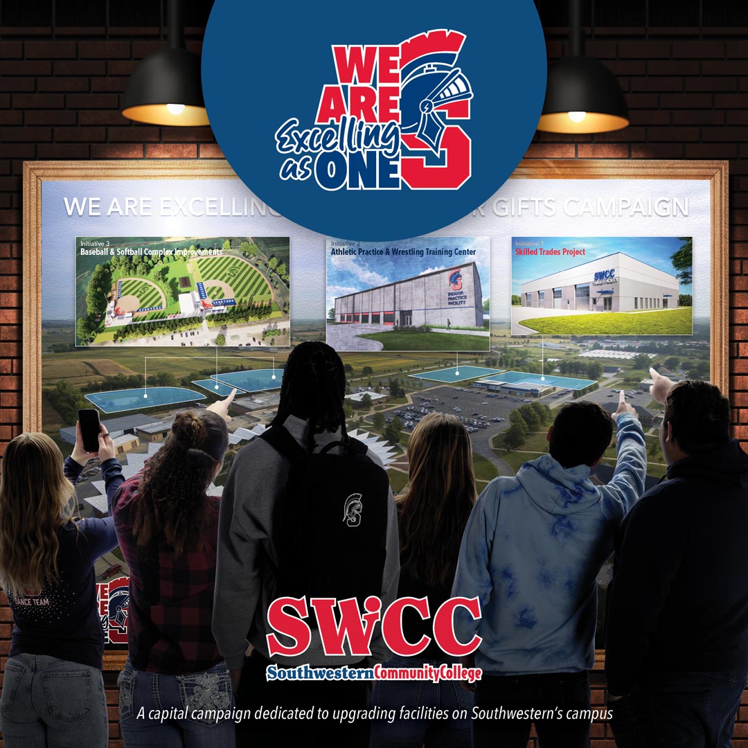 We are Excelling as one. Southwestern Community College. A capital campaign dedicated to upgrading facilities on Southwestern’s campus.