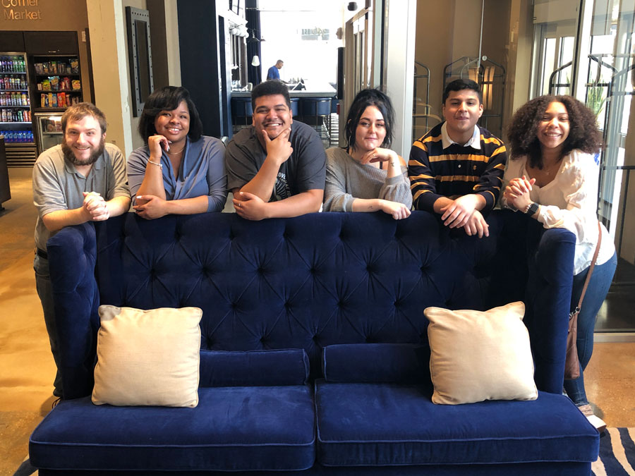 Southwestern students who attended national jazz conference