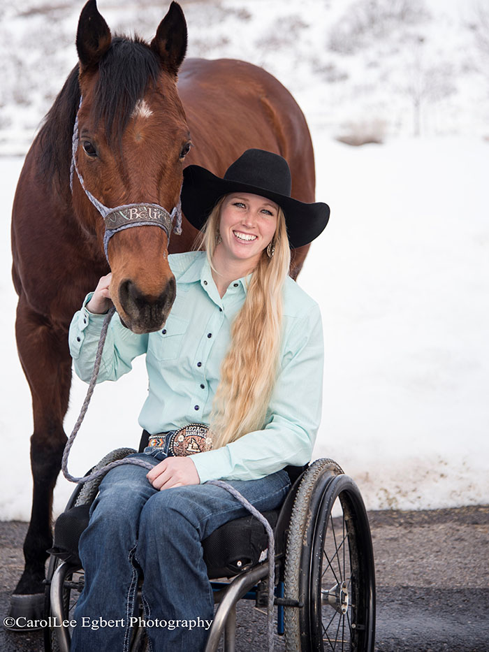 Amberley Snyder with horse