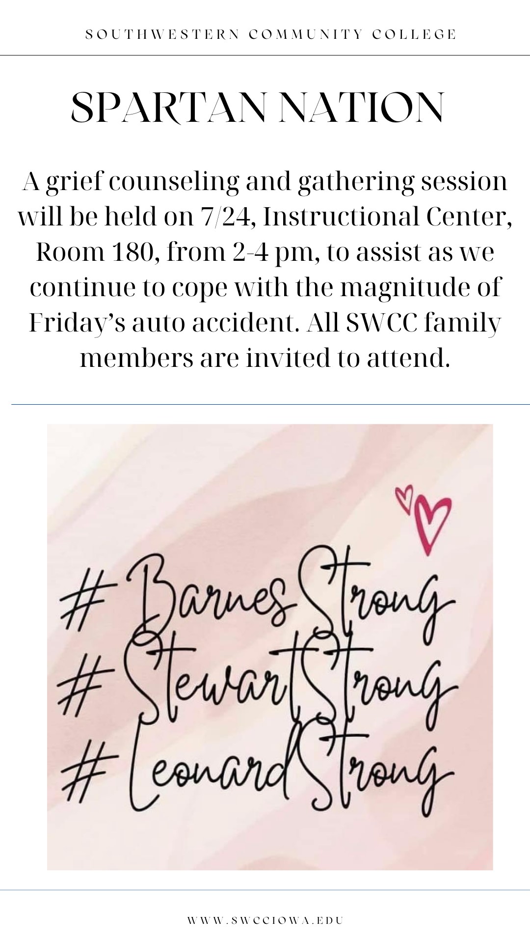 Social media graphic for event