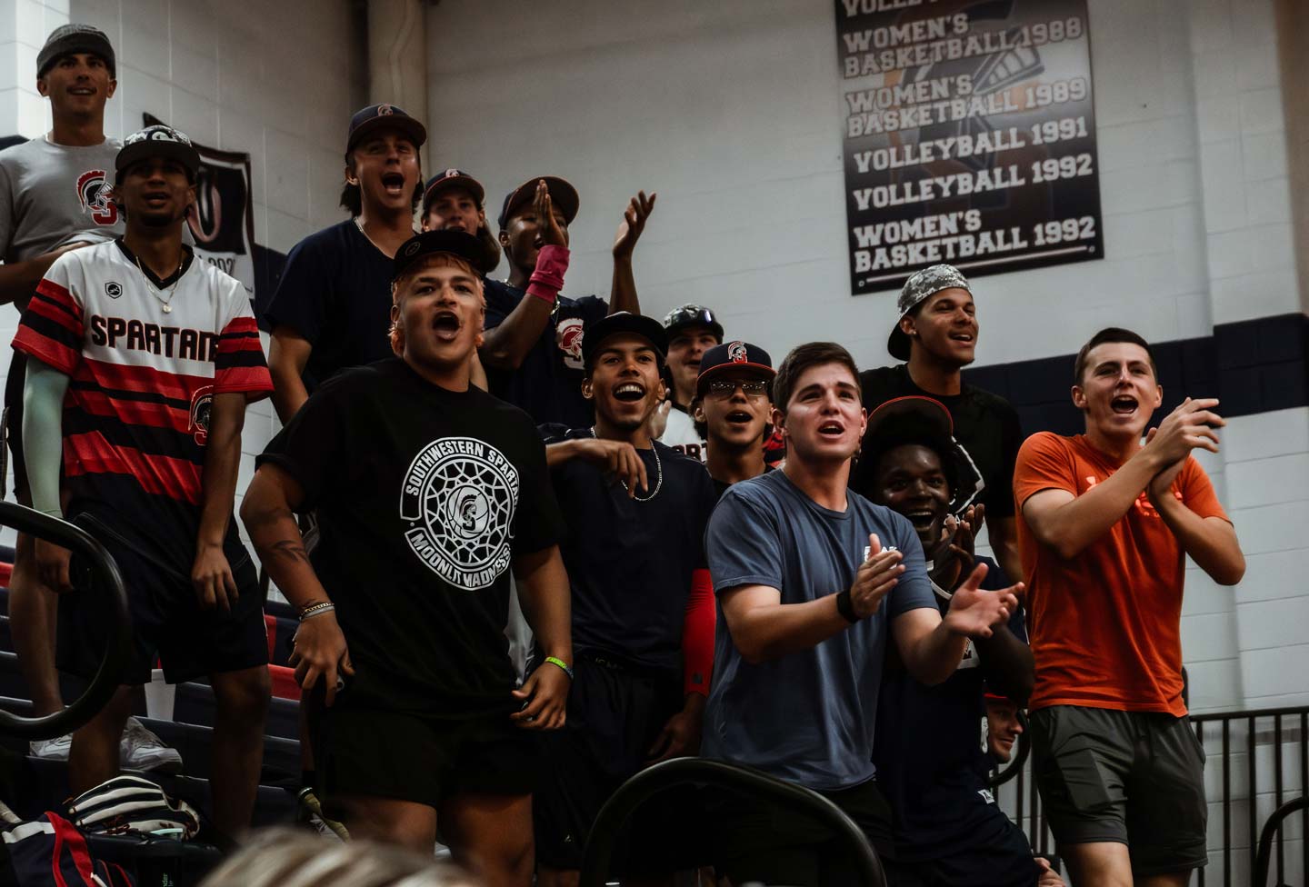 Students cheering during MoonLit Madness