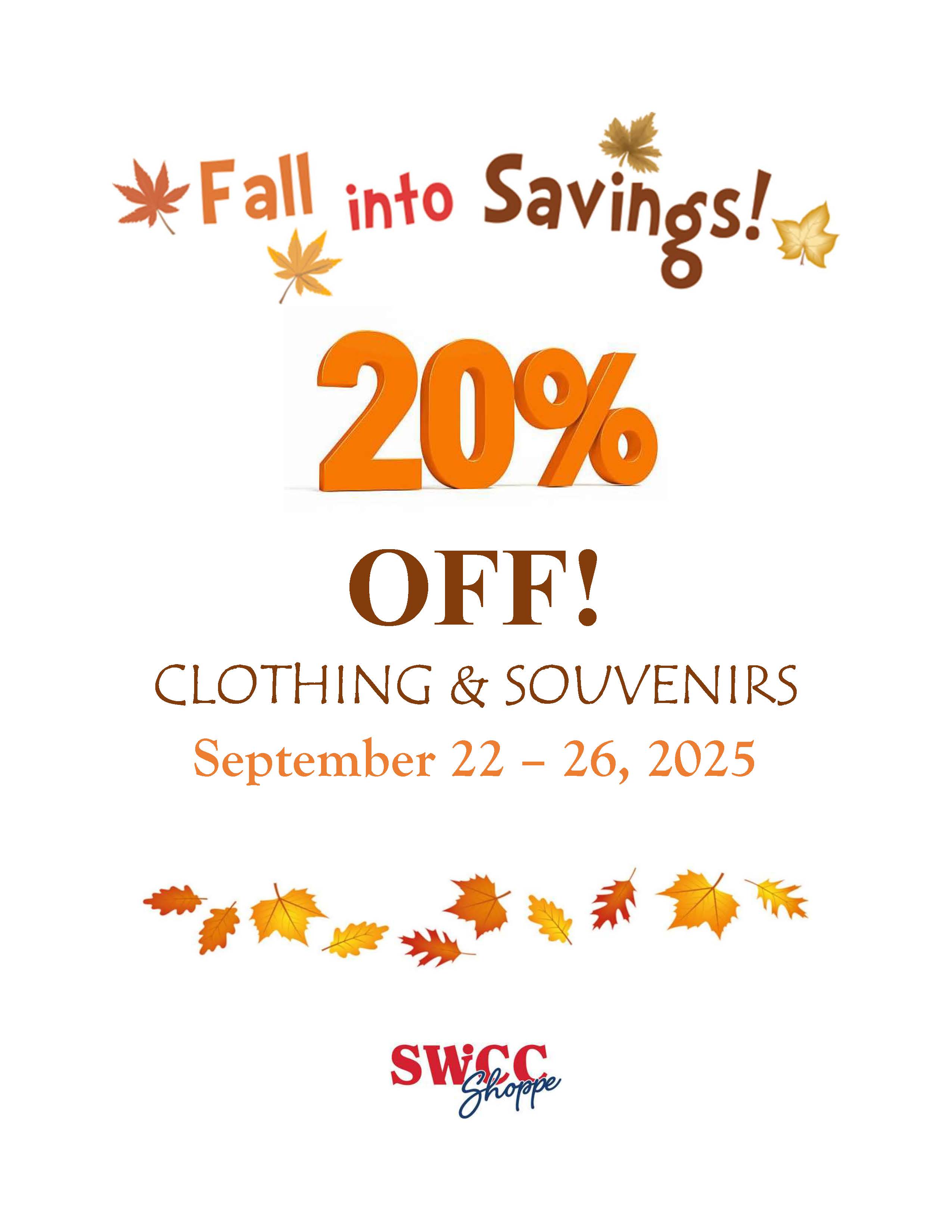 Fall into Savings graphics with article information