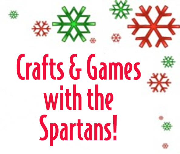 Crafts and Games with the Spartans with snowflake design