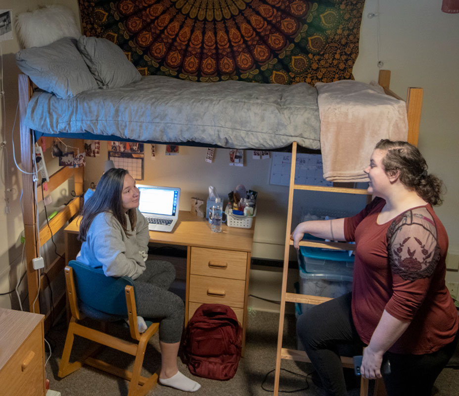 Students in Dorm Room 