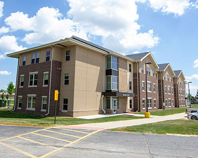  Spartan Court apartment-style residence hall built