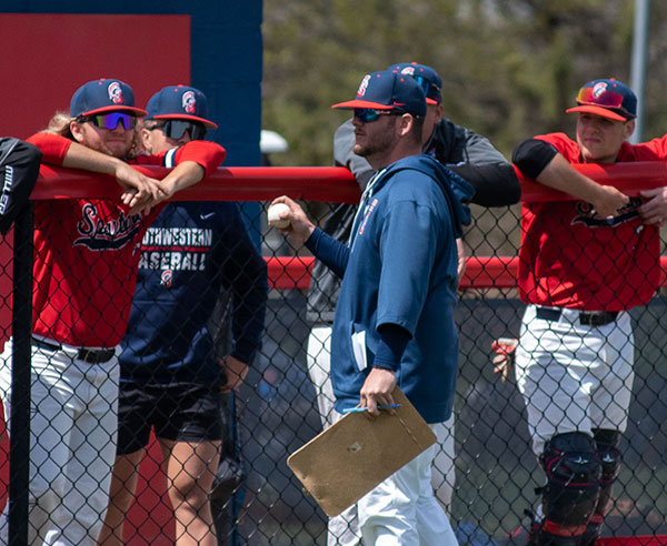 “Pip”—Head Baseball Coach Chris Piperno won the ICCAC Coach of the Year award for the 2023 season. The first-year coach guided the Spartans to 19 wins, including 10 conference wins, marking a 13-game overall improvement from the 2022 season, and a seven-game improvement in conference play. The Spartans finished 19-34 overall and 10-23 in conference play in Piperno’s first year  at the helm.