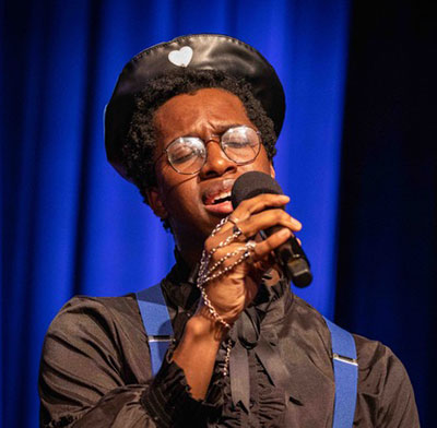 Vocal Jazz Soloist, High School Honors Co-Winner and Vocal Jazz Soloist, Community College Co-Winner, Jasione Veil, of Carpentersville, Illinois