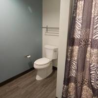 Bathroom with toilet and shower